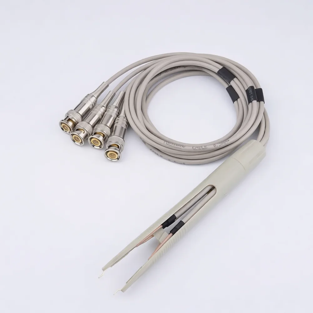 Kelvin Connection Lead For LCR Bridge Patch Component Testing Accurate DC Low Resistance Probe Measuring Tool
