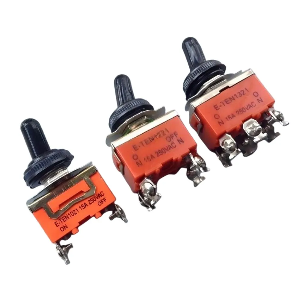 

2-контактный/4-контактный/6-контактный водонепроницаемый тумблер 250 В, выключатель питания 15 А, сильноточный кулисный переключатель с 2 передачами, главный переключатель для лодки с дистанционным управлением