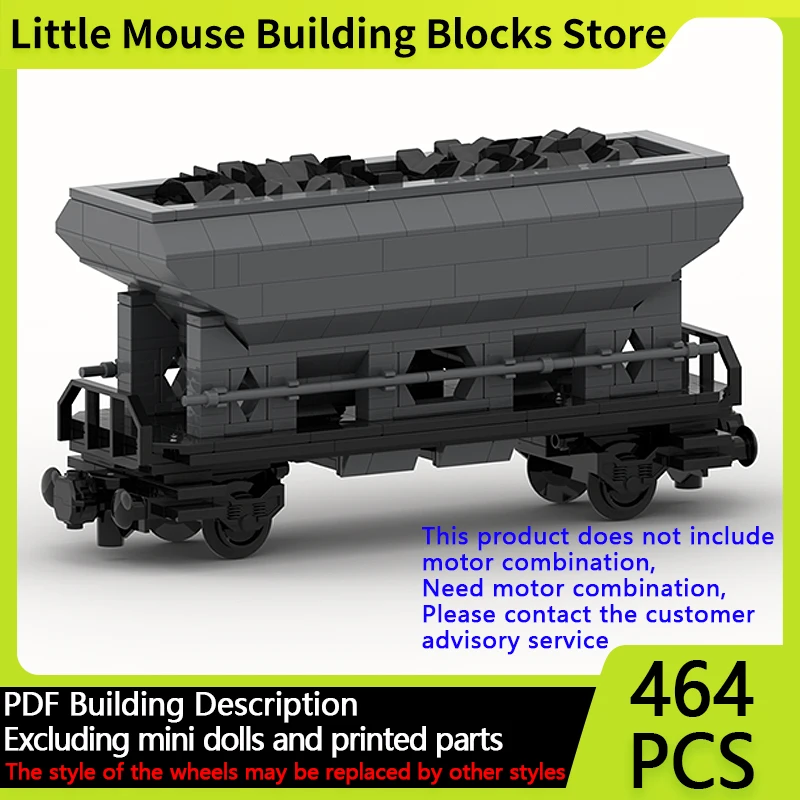 

City Car Model MOC Building Bricks Railway Bulk Freight Wagon Modular Technology Gifts Holiday Assemble Children Toys Suit