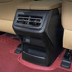 For Changan UNIK UNI-K Accessories Stainless 2021 -2024 Car Rear Armrest Air Conditioning Vent Trims Anti Kick Sticker Cover