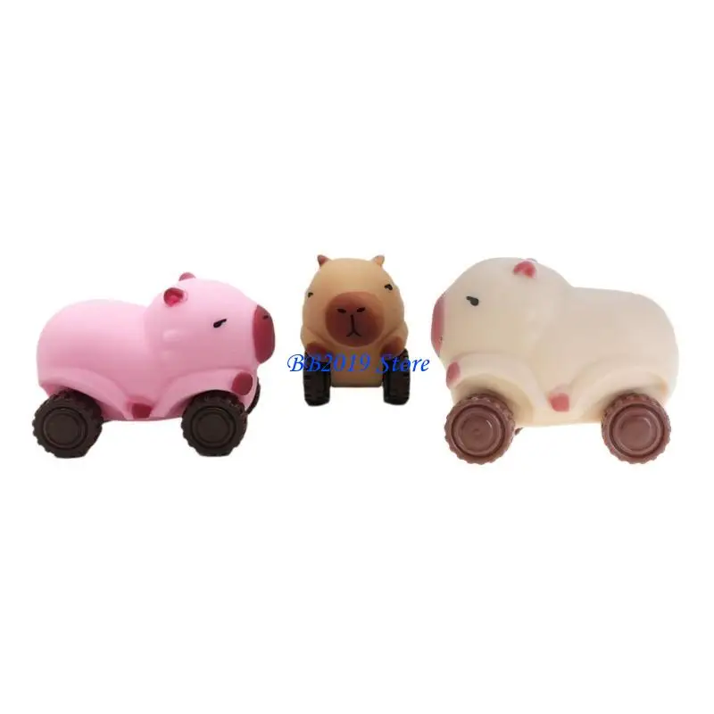 Q0KB Đồ chơi xe thư giãn Capybara đáng yêu với các thiết kế thanh lịch và có thể cấp phép sử dụng