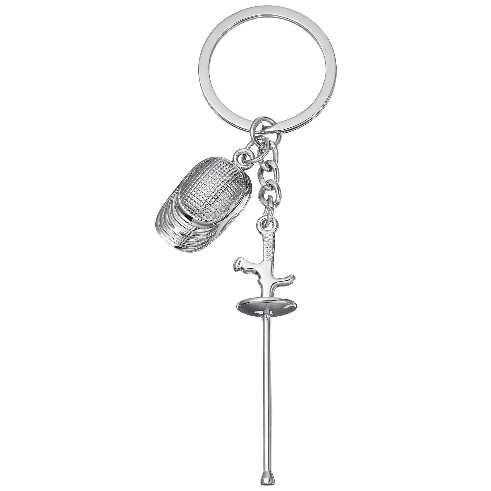 

Fencing Keychain Alloy Fencing Key Ring Sport Souvenir Small Metal Decorative Hanging Pendant Gifts Bag Accessory
