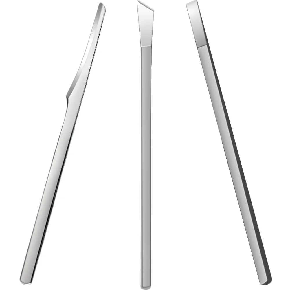 3 szt. Skrobaków ze stali nierdzewnej do usuwania martwego naskórka, wielofunkcyjne narzędzie do pedicure, usuwania odcisków, skórek, do użytku domowego.