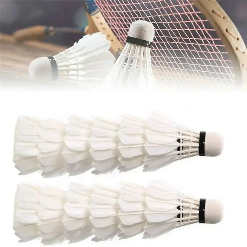 3/6/12Pcs New White Badminton Shuttlecock Professional Durable Badminton Balls Accessories Stable Badminton Trainer Household