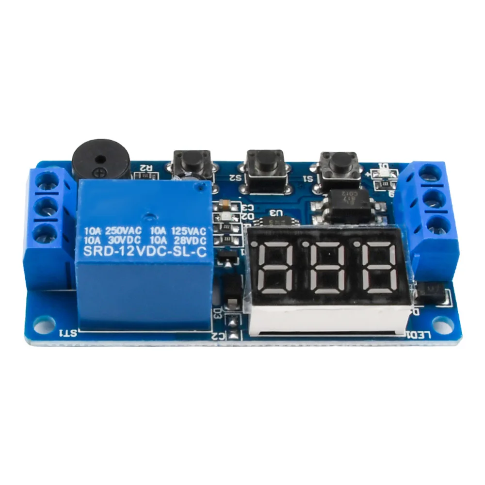 DC 12V 24V LED Digital Time Delay Relay Automation Trigger Time Circuit Timer Control Cycle Adjustable Switch Relay Module