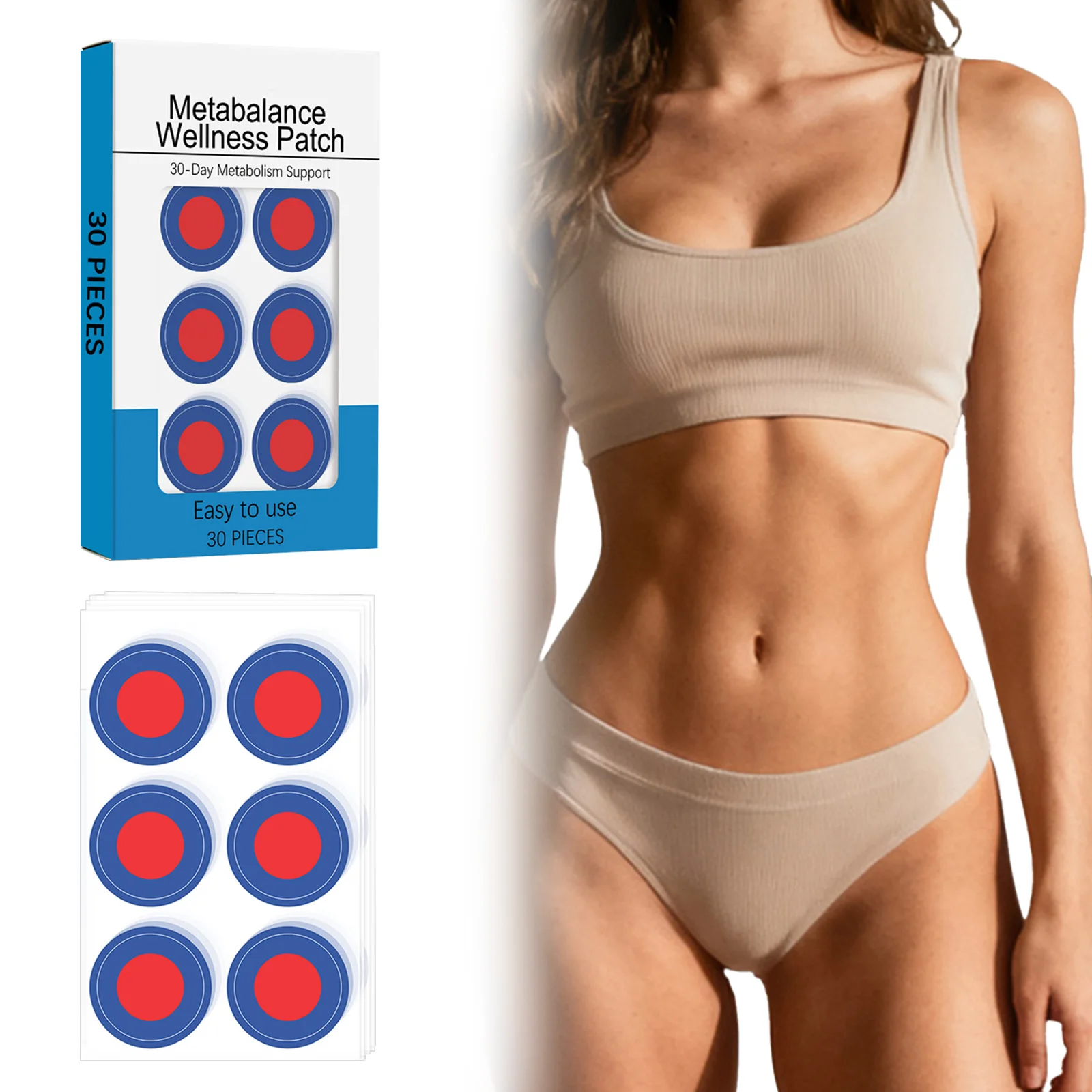 

90-30PCS Gentle Slimming Patch Breathable Body Metabolism Shaping Patches Natural Ingredients Care Pad for Women Beauty Tools