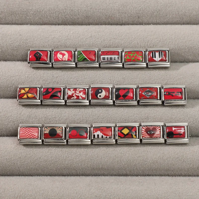 جديد جميل الحيوانات الأليفة القطط والكلاب وصلات سحرية إيطالية تناسب 9 مللي متر سوار الفولاذ المقاوم للصدأ النساء الرجال DIY بها بنفسك صنع المجوهرات