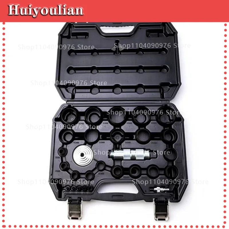 28 Piece Leather Punching Set 45 # High Carbon Steel Replaceable Diameter 3MM-50mm Round Hole DIY Manual Leather Punching Tool