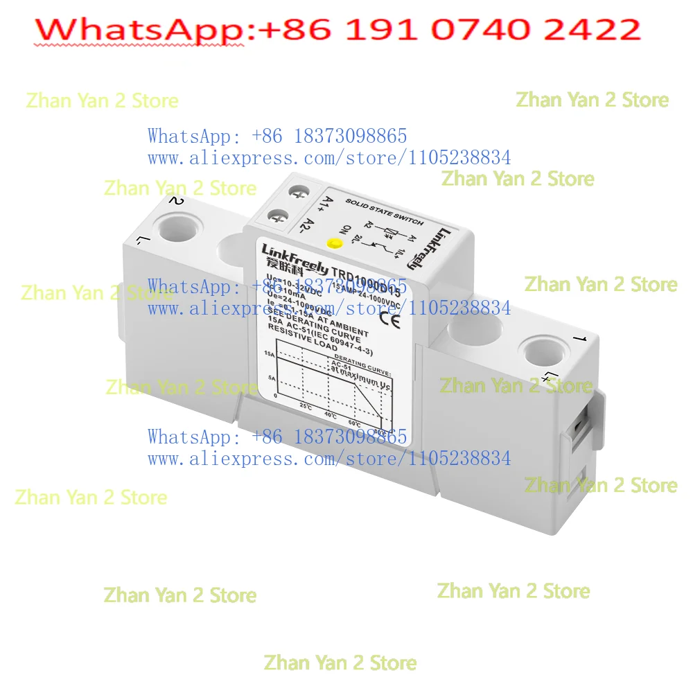 TRD1000D15 15A 24v-1000v dc-dc solid state relay 10-32vdc input SSR relay module and board