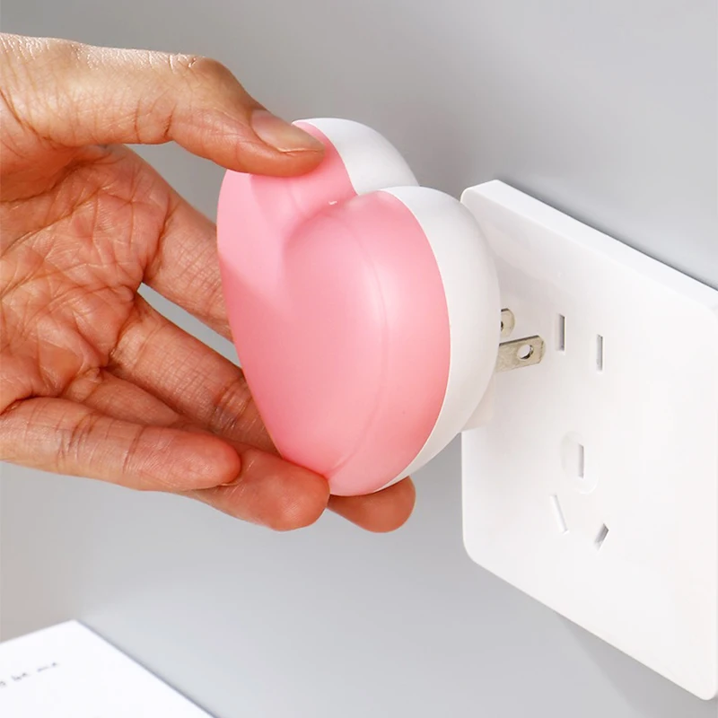 LED Night Light Sensor Control Night Lamp Energy Saving LED Sensor Lamp US Plug Nightlight for Children Kids Bedroom Stairs