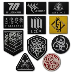 Blue Archive Tactical Patches IR Reflective Anime Armband Millennium Henna Trinity Backpack Hook Loop Girls' Frontline Badges