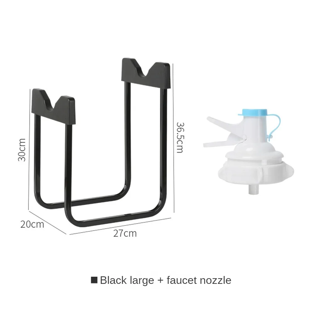 Bottled Water Stand Gallon Water Bottle Jug Dispenser Stand Rack Holder Dustproof Nozzle Tap Drinking Fountain Camping Rack