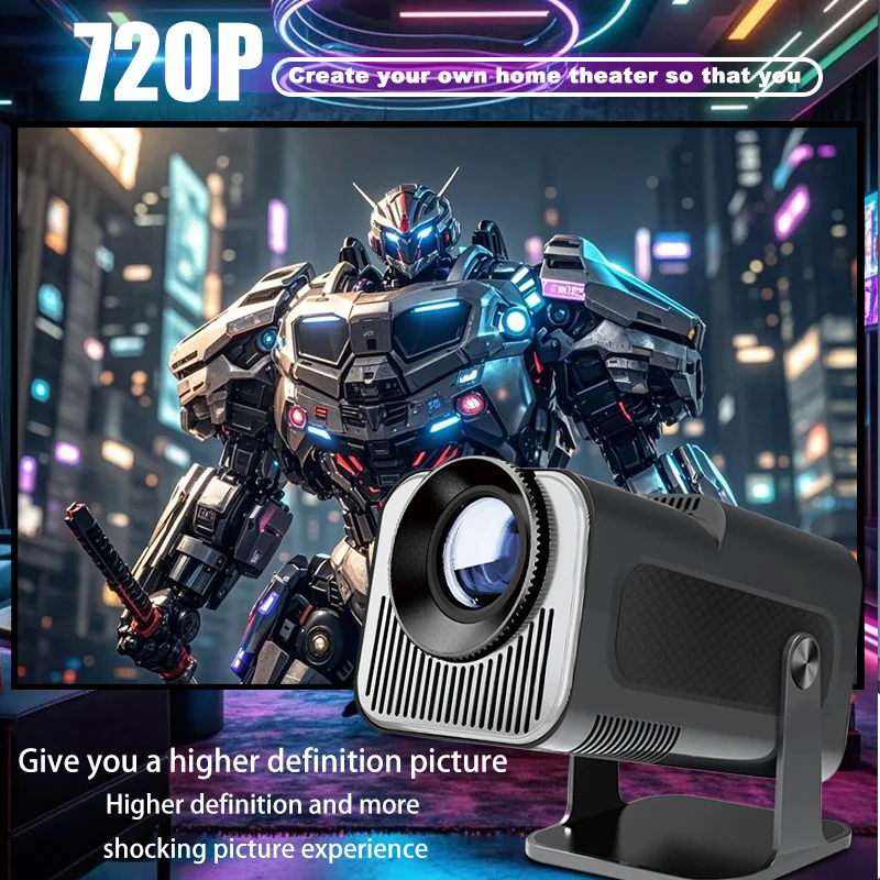 HY320Mini proyector Android11 Wifi6 320ANSI Allwinner H713 nativo 1280*720P HD proyector portátil inteligente para cine en casa y oficina