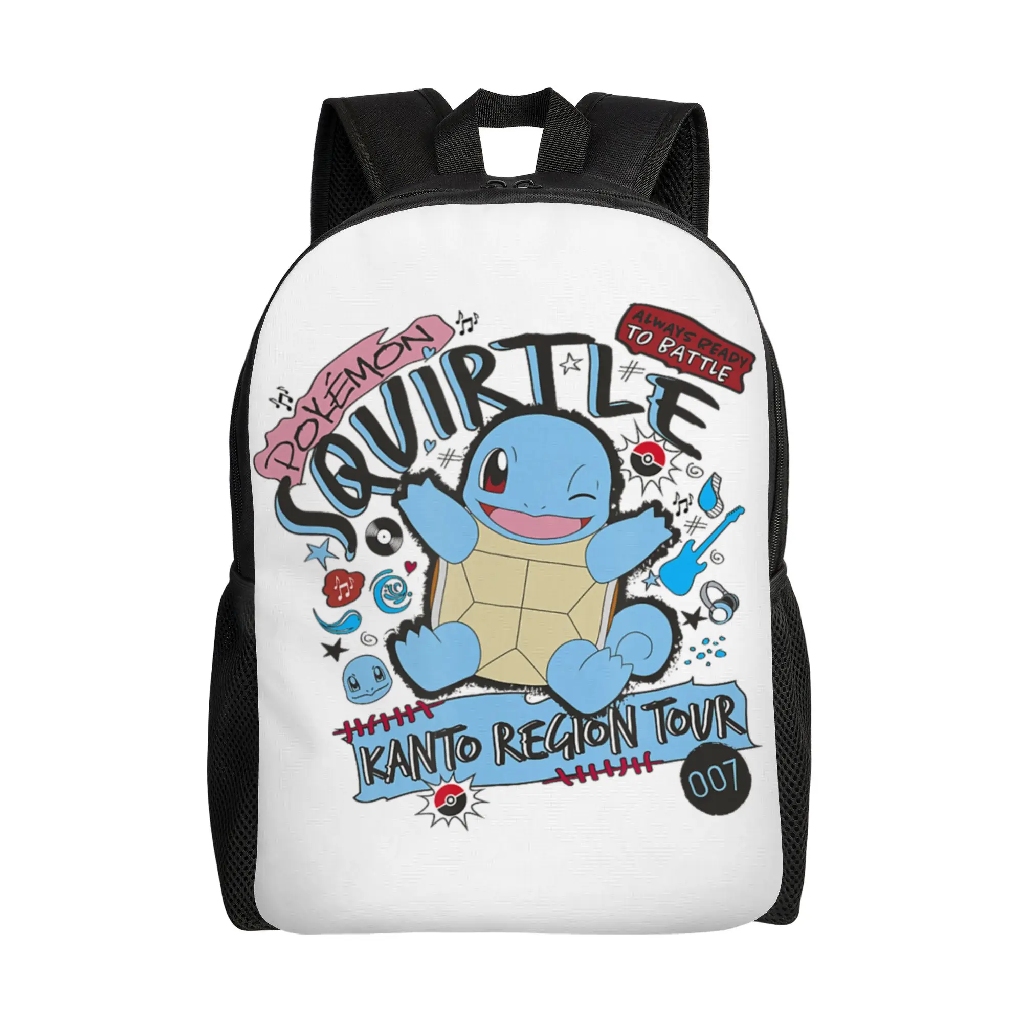 Pokemon College Bag Back to school season Squirtle Kanto Region Tour Music Poster  High Street Backpack