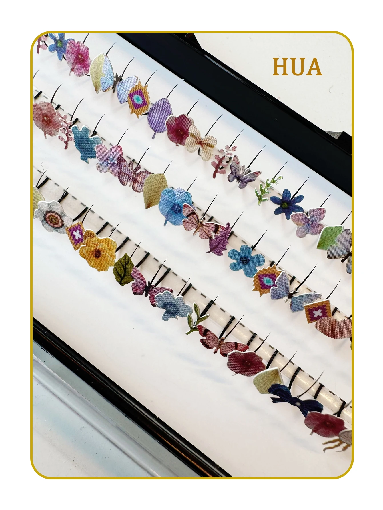 Domi 3D Glitter False Eyelashes Christmas Individual Lash Clusters Halloween Party Makeup Lash Mink Natural Fairy Spike Lashes