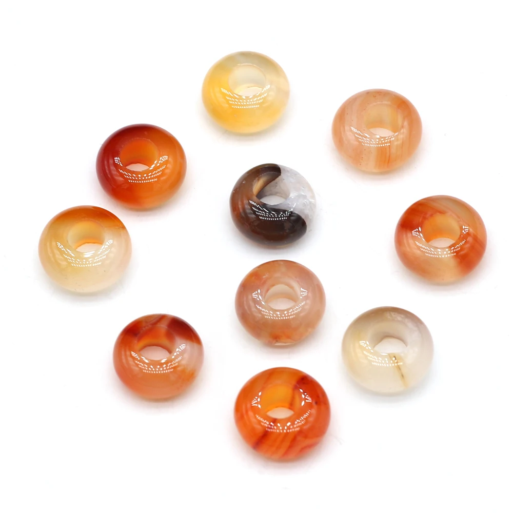 10pc Natural Stone Beads Loose Turquoises Quartz Crystal Loose Spacer Bead for Jewelry Making Diy Necklace Bracelet Accessories