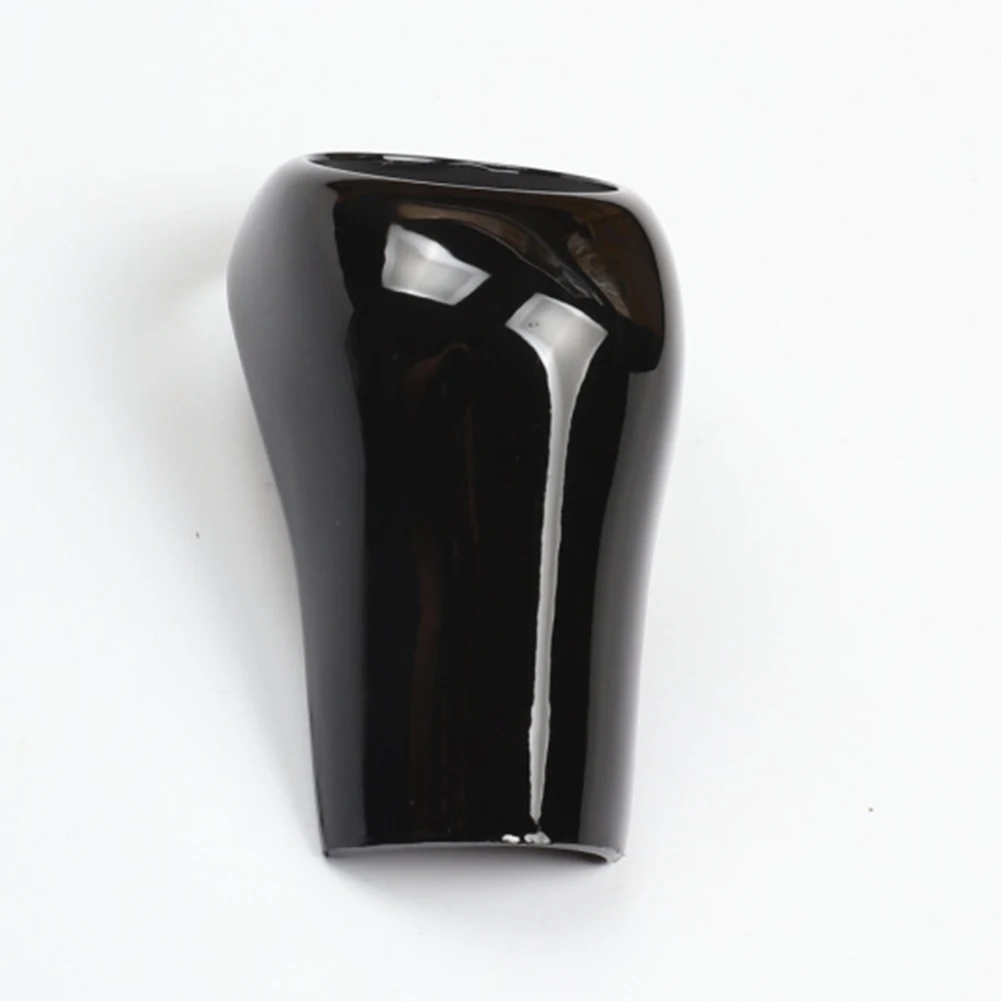 Automotive Sleek Black Carbon Fiber Gear Shift Knob Cover For W204 C E G GLS Class Perfect Fit Convenient Solution