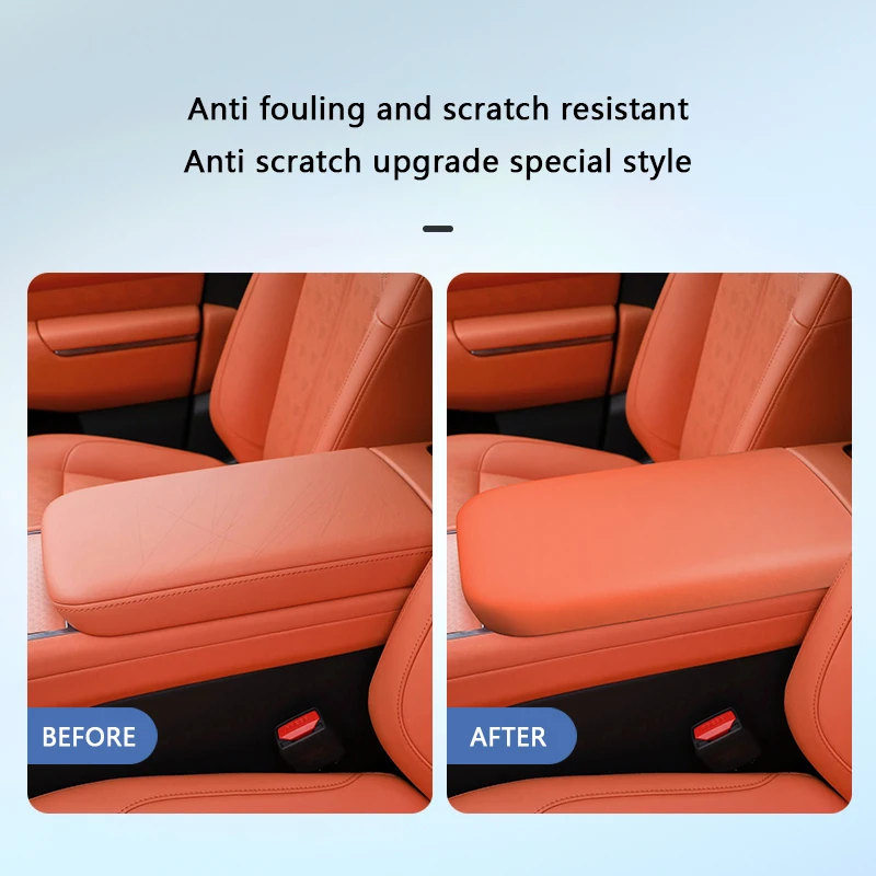 For ZEEKR 7X Ultra 7X Max 2026, Car Color Leather Overlay On The Central Console Armrest Box Panel Trim Cover Trim Accessories