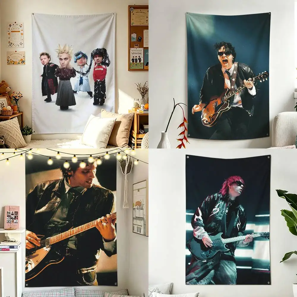 S-5SOS Band 5 S-Seconds of Summer Home Decor Wall Hanging Vertical Flags Indoor Outdoor