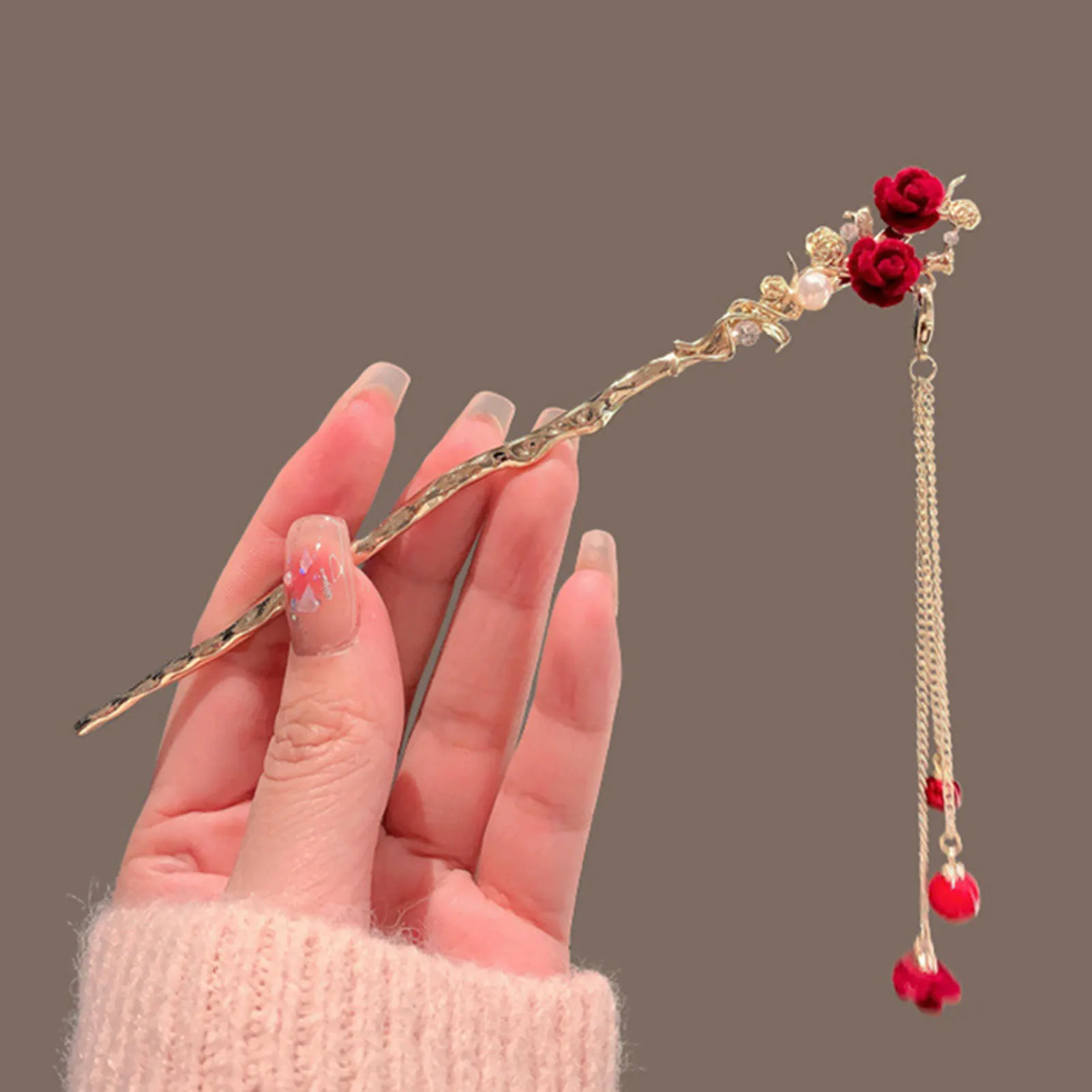 Fringe Hairpin for Women Female Portable DIY Accessory Decorations for Birthday Stage Party Show Dress up