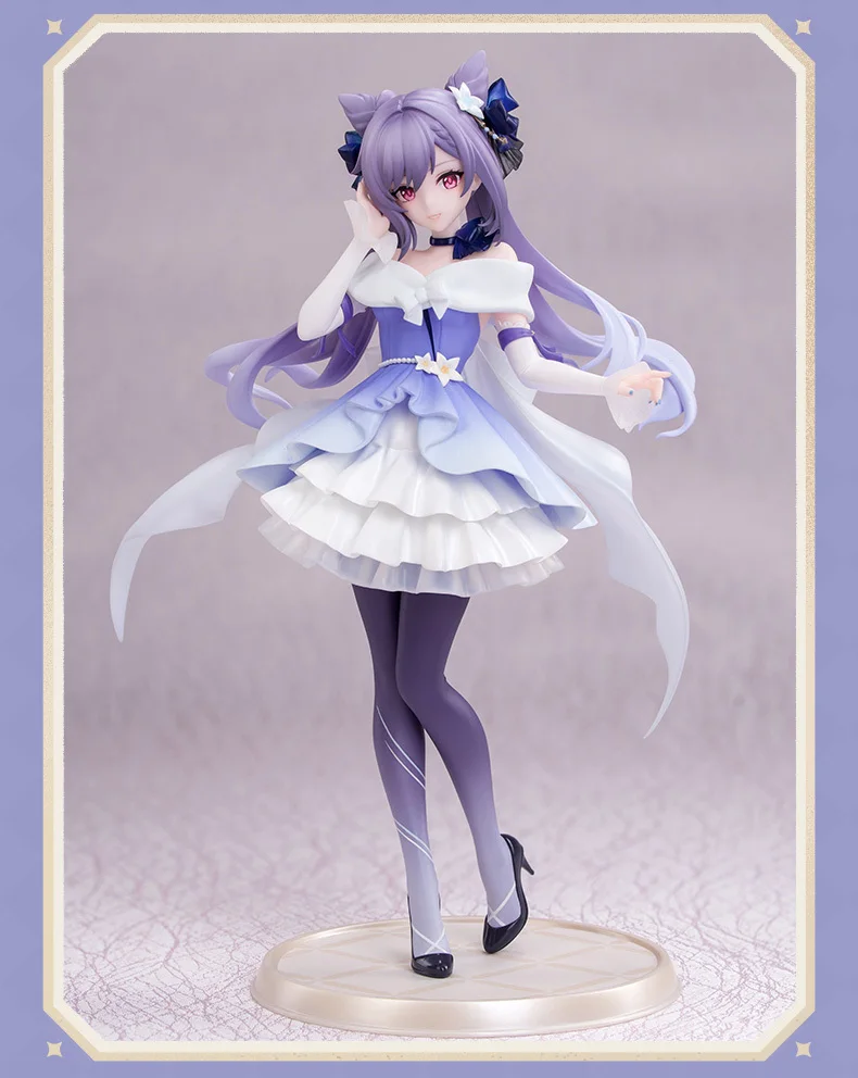 [Original] miHoYo Offizielles Spiel Genshin Impact KeQing 21,5 cm Cosplay Desktop-Sammlungsornamente Anime Cartoon Zubehör Requisiten – Detail 10