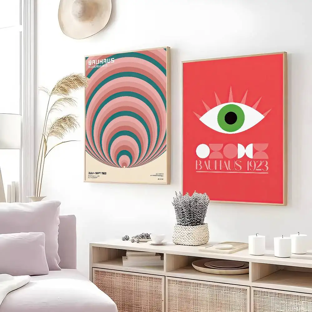 الفن الحديث باوهاوس بساطتها الملصقات الكلاسيكية خمر غرفة بار مقهى ديكور الشمال ديكور المنزل #5