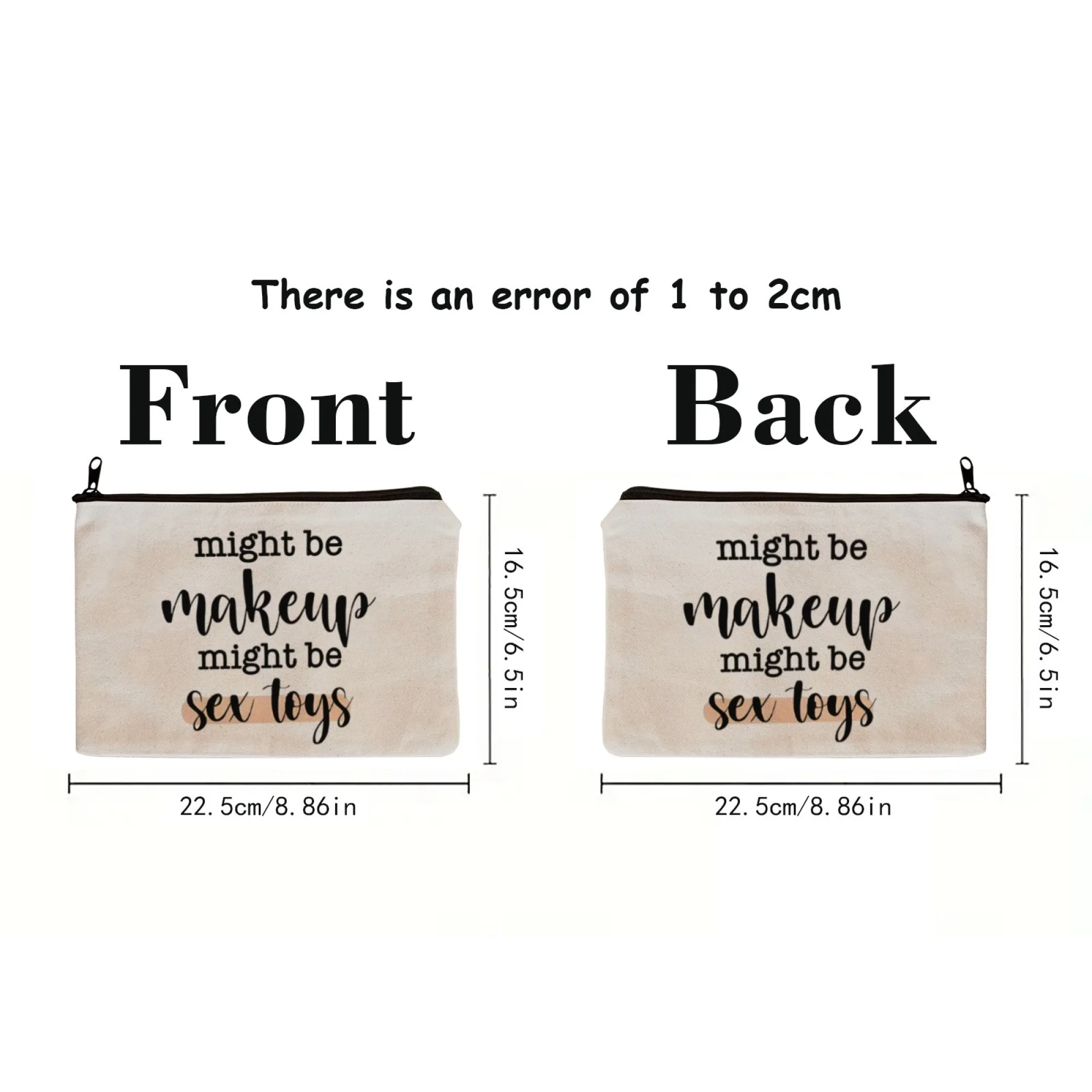 재미있고 유머러스한 '화장품일 수도 있고 섹스토이일 수도 있다' 화장품 파우치, 참신한 농담, 성인용 장난, 친구나 자매를 위한 개인 선물