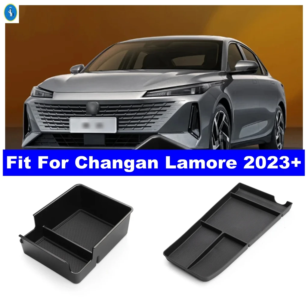 

For Changan Lamore 2023 2024 2025 Auto Central Control Armrest Storage Box Organizer Case Decor Holder Tray Interior Accessories