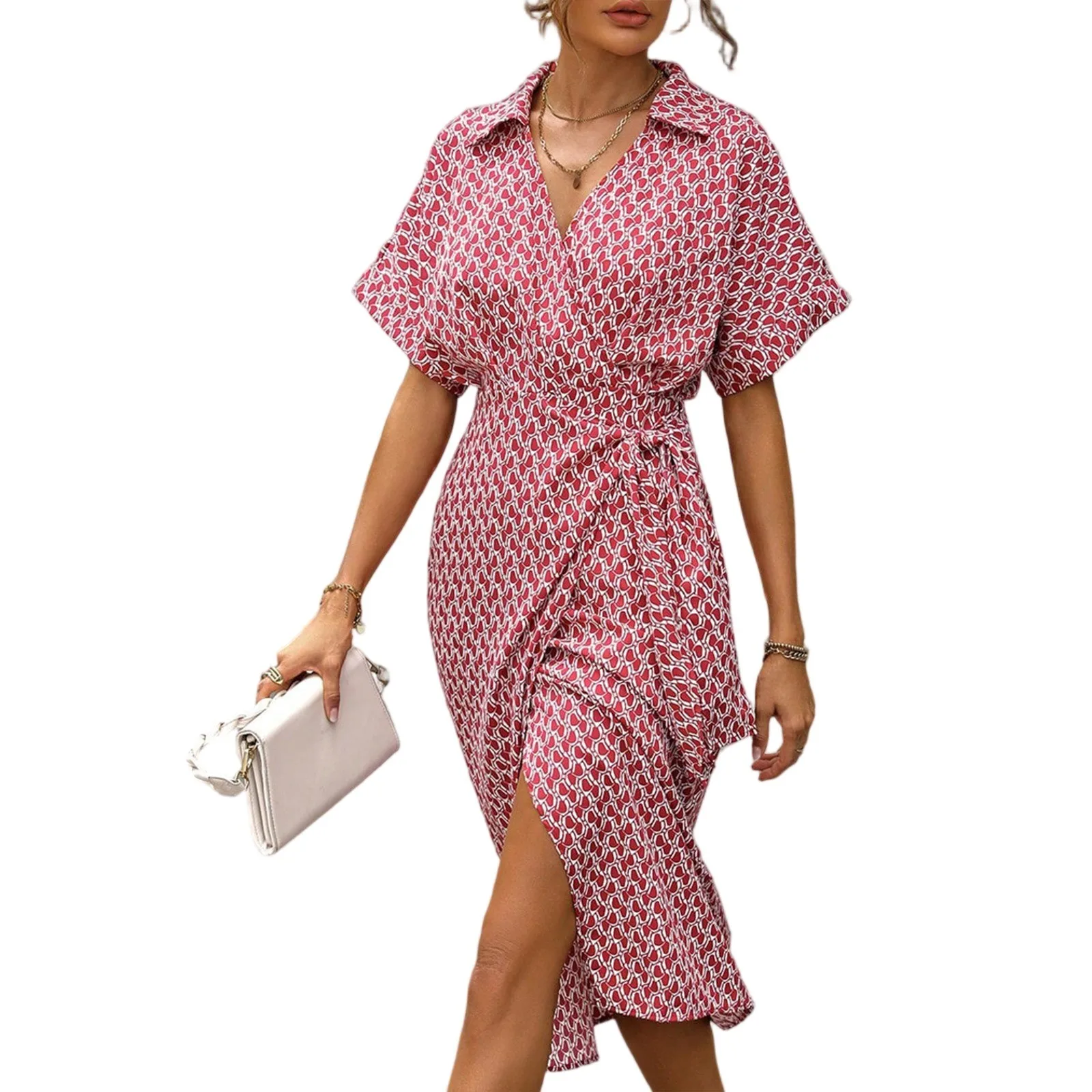 夏の女性用ワンピース 花柄シャツワンピース 女性用カクテルワンピース 大きいサイズ ゆったりマキシワンピース 女性用ピクニックパーティードレス セクシーなドレス