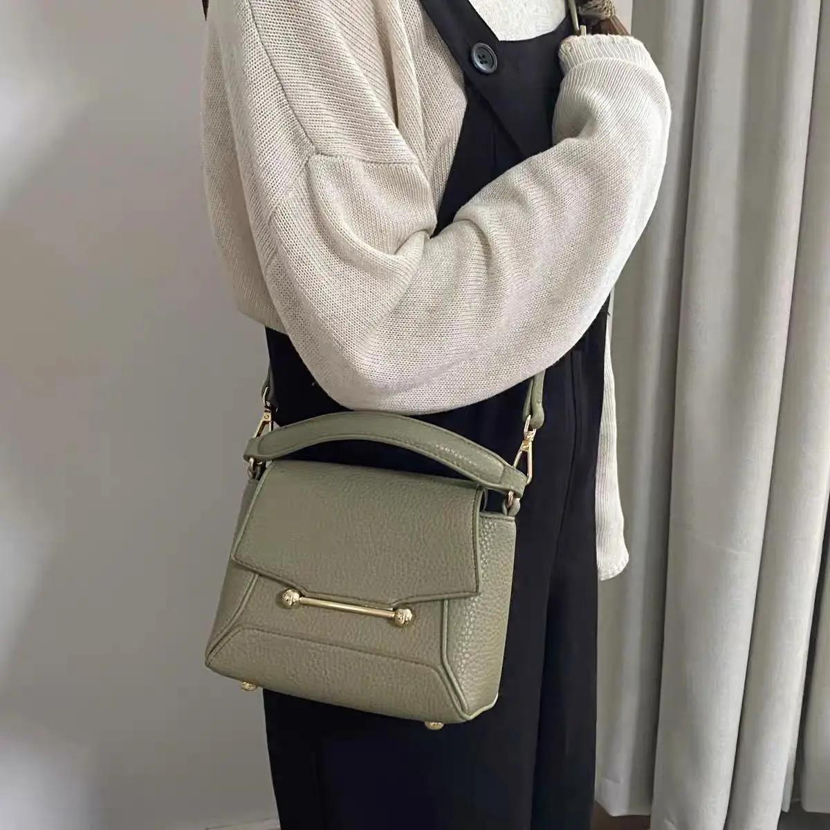 Mini Tote Messenger Bags For Women Luxury Designer Handbag And Purses 2024 New In Fashion PU Square Simple Shoulder Crossbody