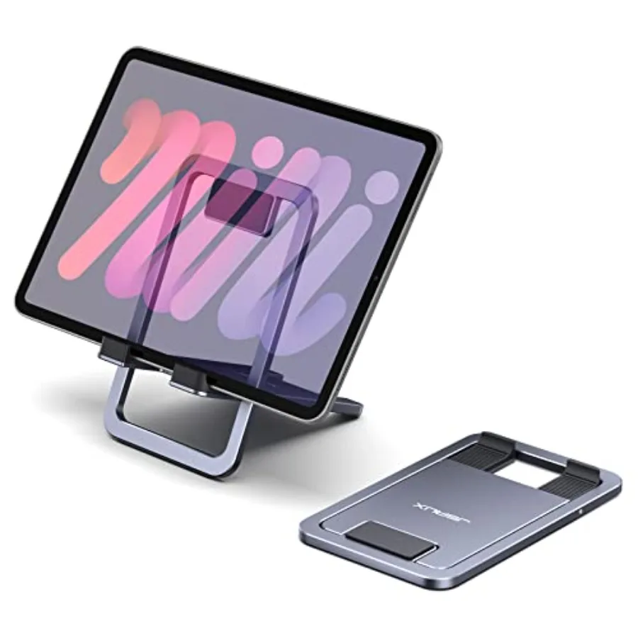 

Universal Tablet Stand Portable Foldable Tablet Holder for Desk Compatible with iPad mini/Air Samsung Galaxy Tab Kindle Fire St