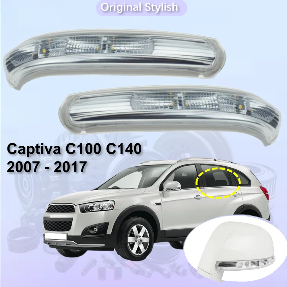 for Chevrolet Captiva C100 C140 2007 - 2017 Turn Signal Indicator Light Replacement OEID: 42423289 Side Wing Mirror Lamp