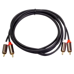 2RCA to 2 RCA Male Gold-Plated Audio Cable RCA Audio Cable 1M Home Theater DVD TV CD Amplifier Resonance