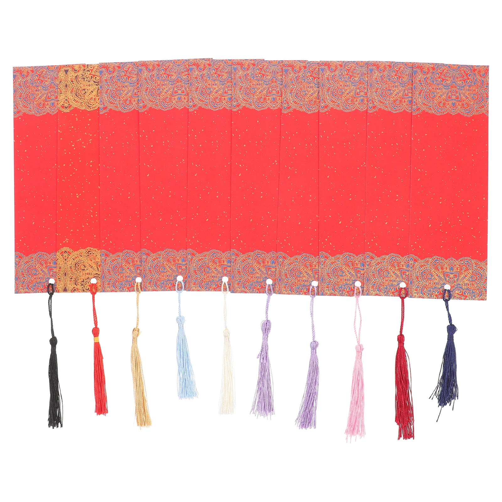 1 set 1 Set Of Handmade Paper Bookmarks Diy Graffiti Blank Markers For Crafts Unpainted Bookmarks With Hanging Holes Christmas