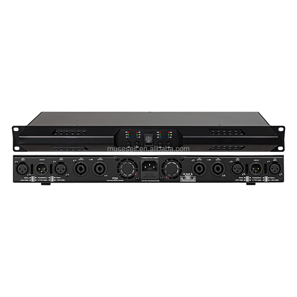 DA41000 Professional Audio System High Quality Class D Digital Power Amplifier Stage Professional Amplifier with Metal Shell