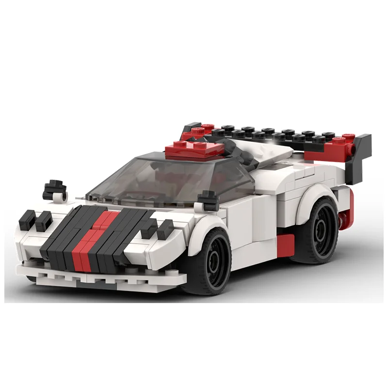 MOC car model speed champion Brownda super rally sports car DIY creative educational children's building block gift