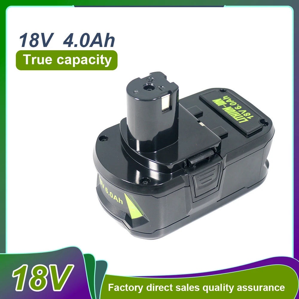 

18V Li-ion Battery For RYOBI One+ (P108/P107/P104) 4000mah Options EU/UK/USA Stock Compatible With For RB18L50/RB18L20