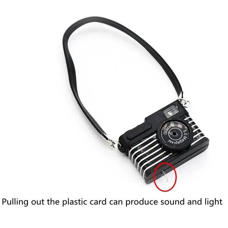 Casa delle bambole in miniatura Fotocamera reflex digitale Accessori per la decorazione della casa delle bambole Idol Cotton Doll Camera 1/6 1/8 Accessori per vestire