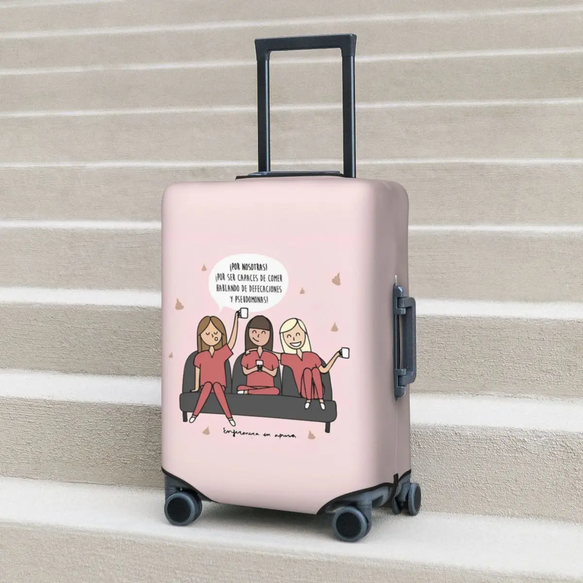 

Enfermera En Apuros Doctor Nurse Suitcase Cover Vacation Elastic Luggage Accesories Travel Protector