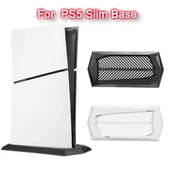 For PS5 Slim Console Vertical Stand Base For Playstation 5  Slim With Built-in Cooling Vents Base Support Non-Slip Feet