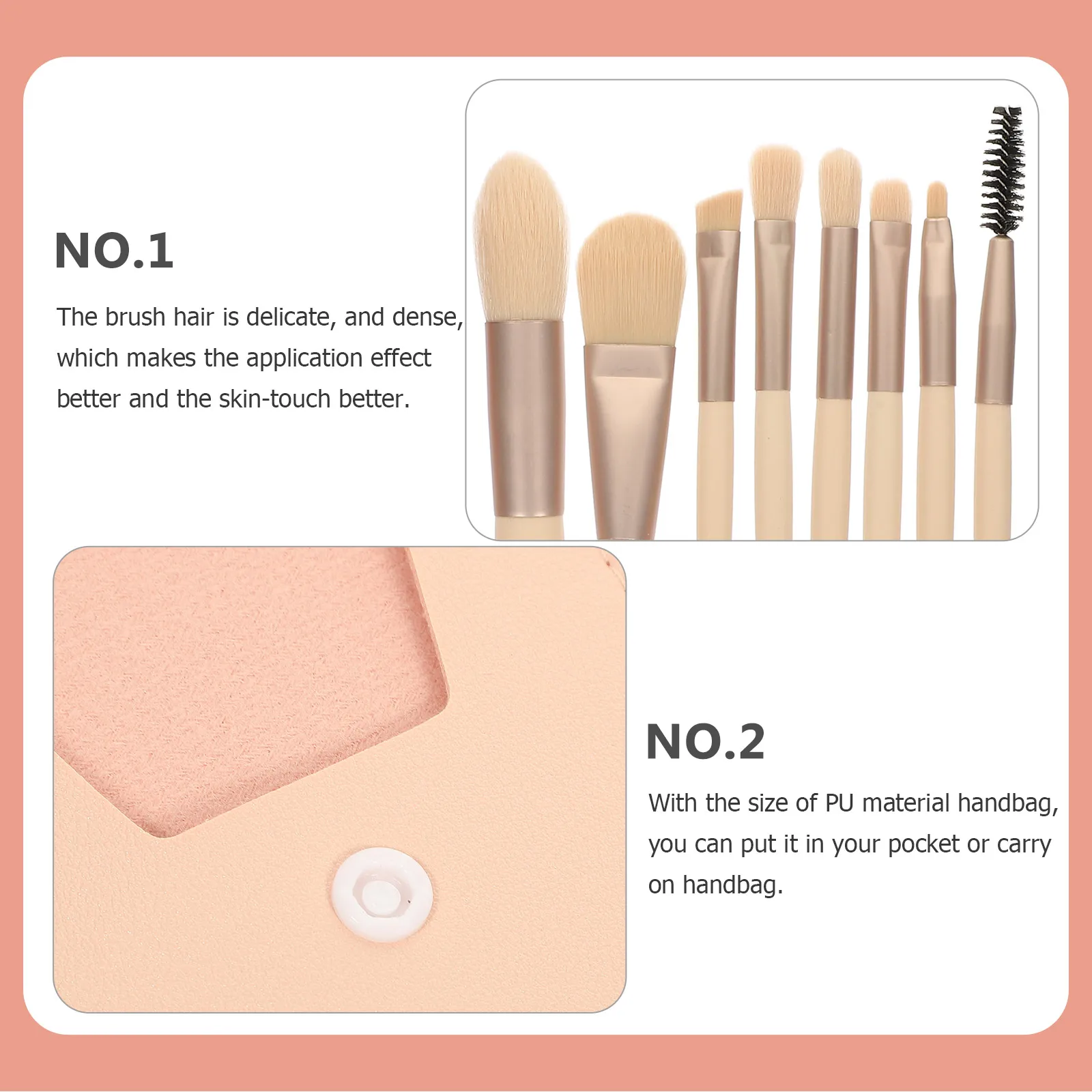 1Set Professionelle Make-Up Pinsel Set Kosmetik Applikator Rouge Pulver Tragbare Reise Gesicht Schönheit Werkzeuge Reise Make-Up