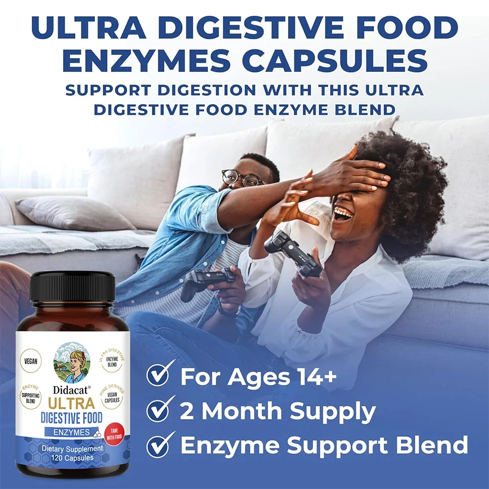 Super Digestive Enzyme - Intestinal Digestive Health Capsules Relieve Bloating and Flatulence and Promote Nutrient Absorption