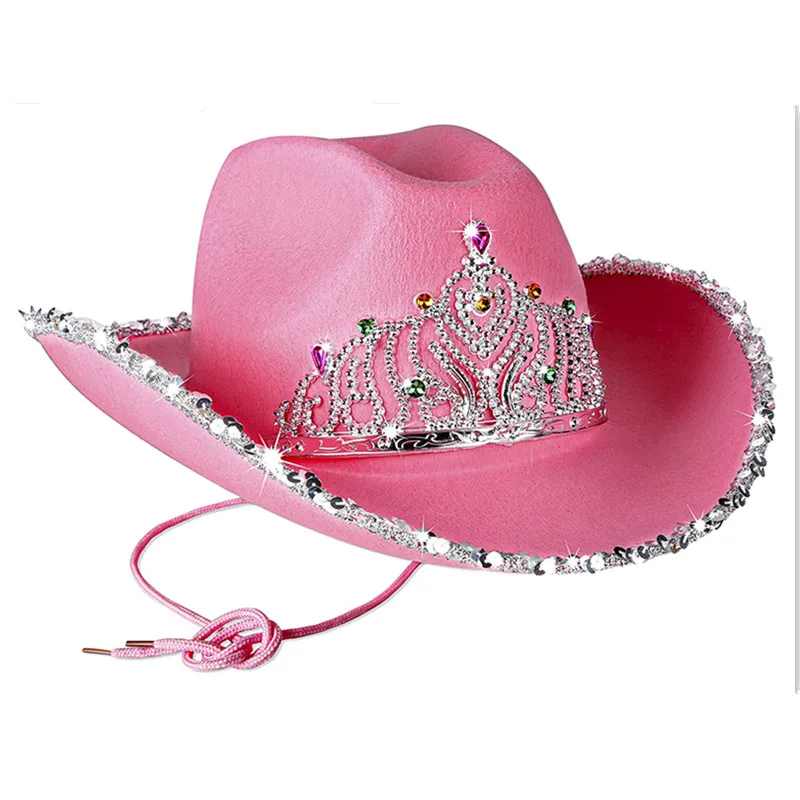 Pink cowgirl hats in bulk on sale