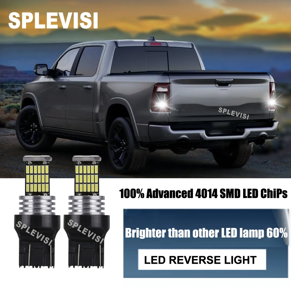 

2x 7440 7443 LED Back Up Lights 6000K White Low fever Hight For Dodge Ram 1500 2500 3500 2013-2023 2014 2015 2016 2017 2018 2019