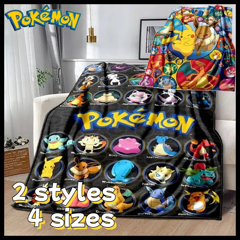 Hot Cartoon Anime Pikachu flanella coperta Pokemon figure casa divano pausa pranzo coperte studente coperte calde pisolino copertura bambino