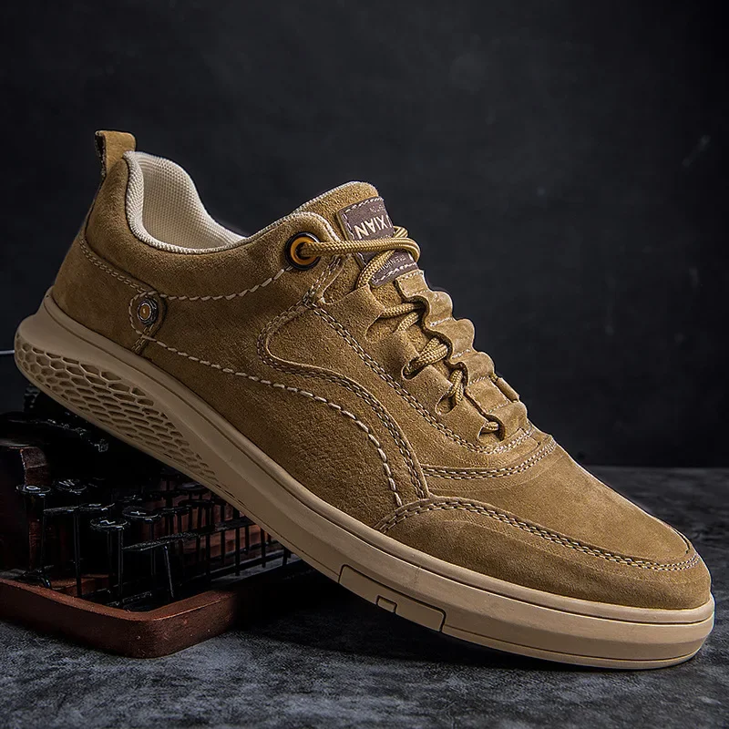 

Men's Leather Casual Shoes Moccasins Men Flats Brand Spring New Fashion Men Sneakers Shoes