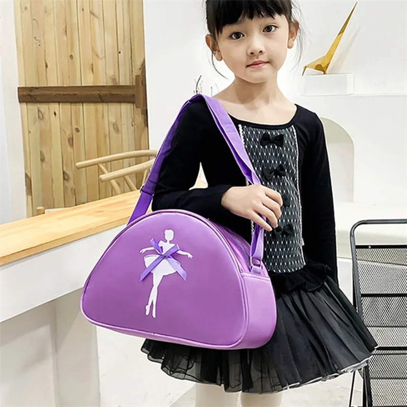 Ballet Dance Bags Handbag Pink Girls Lovely Backpack Baby Package Ballet Bag Handbag One Shoulder Bag Waterproof Princess Bag