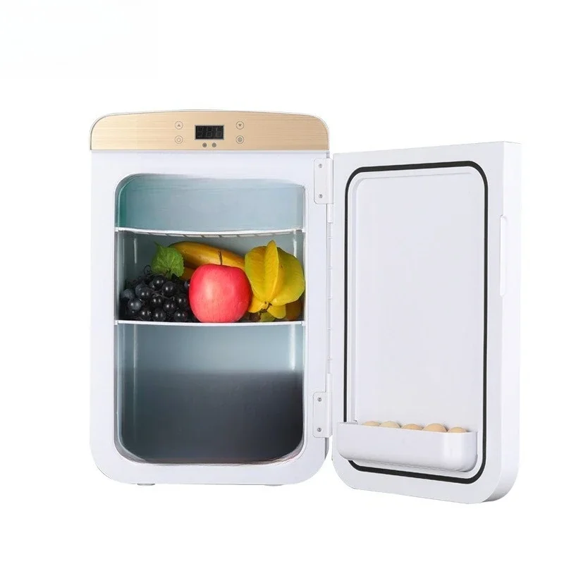 

НОВЫЙ автомобильный холодильник 25л, золотой автомобильный домашний мини-холодильник двойного назначения, нагревательный ящик, портативный автомобиль 220V85W