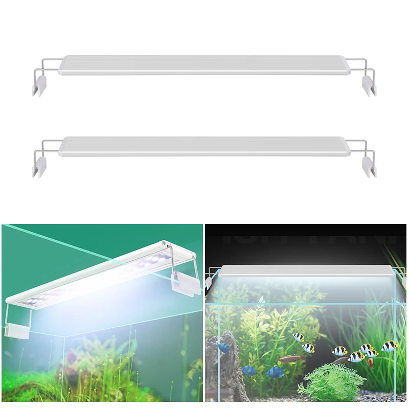 Xiaomi-LED Waterproof Aquarium Light, Fish Tank Light, Lâmpada Subaquática, Decoração de Aquários, Iluminação, Acessórios