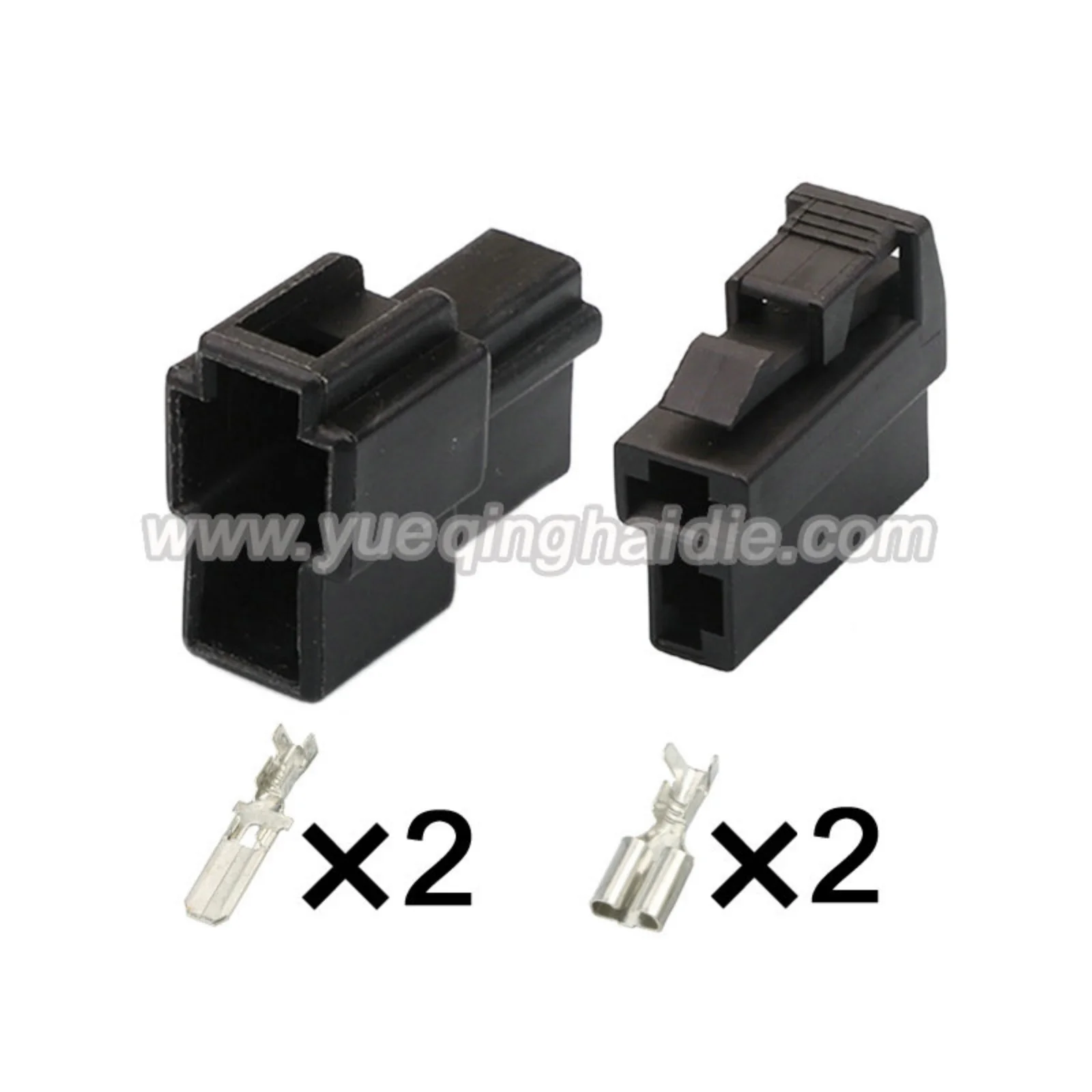 2PIN موصل كهربائي غير مختوم 6.3 مللي متر سلسلة ذكر أنثى موصلات الأسلاك تسخير كابل المقبس 7122-2820 6070-2481 #2